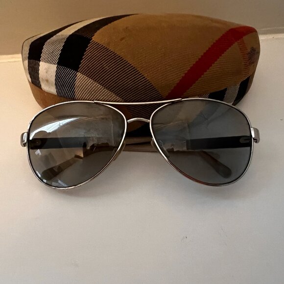 Burberry Mirrored Aviator Sunglasses - Picture 1 of 5